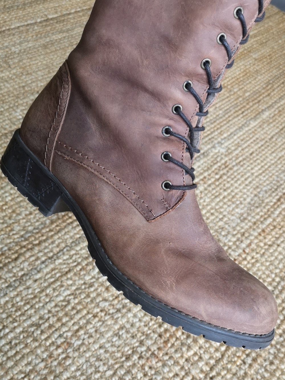 Made in Portugal tall brown leather boots - Picture 5 of 16